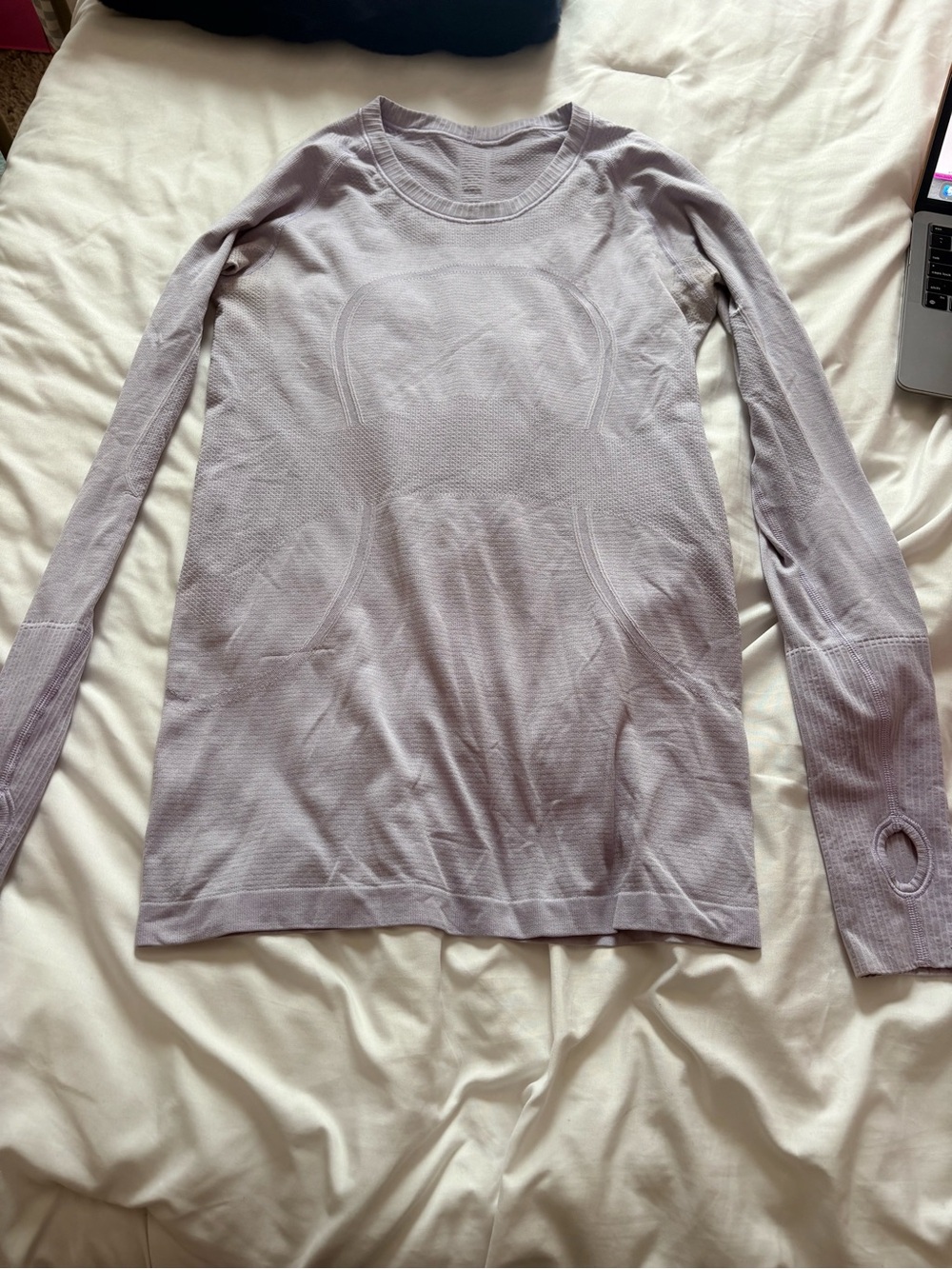 Light Lavender Lululemon Swiftly Long-Sleeve Size 8